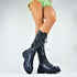 DAMENSCHUHE KNIEHOHE STIEFEL | AUS KUNSTLEDER